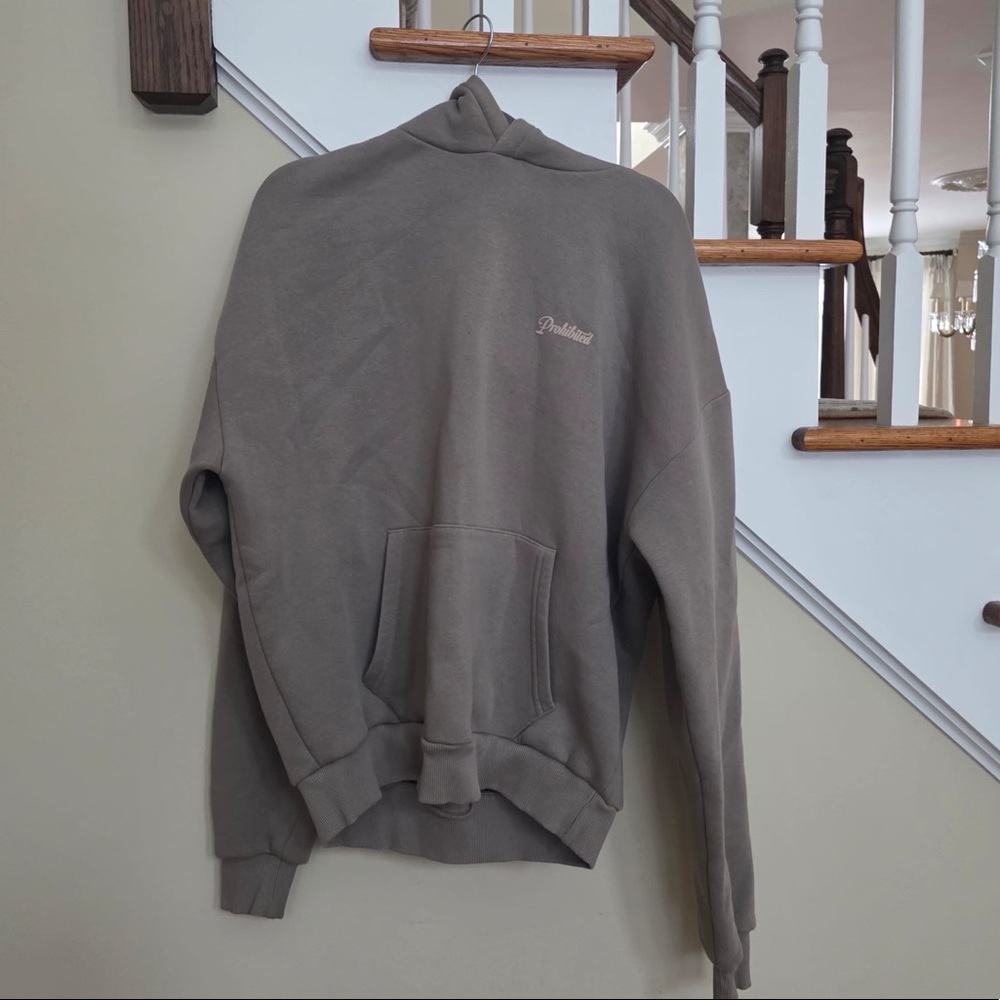 Size medium, “prohibited” hoodie